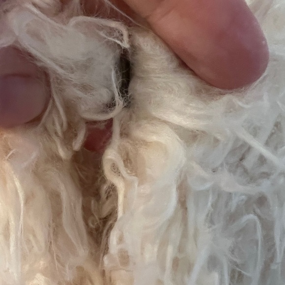 Cabi furry jacket cream color size Medium - Picture 5 of 14